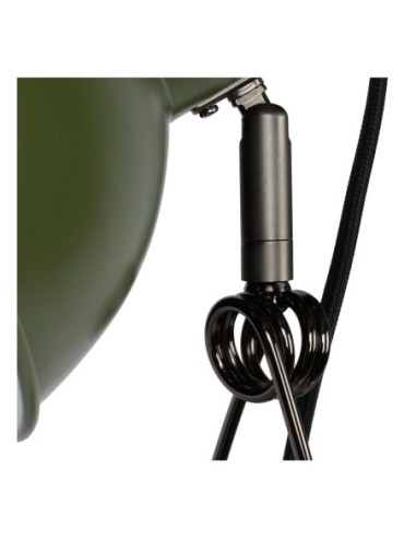 Moys  de Lucide - Lampe à fixer 1xE27, vert olive  - source lumineuse pivotante orientable