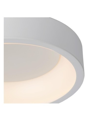 Plafonnier Diam. 45,5 cm LED Dim. 1x30W 3000K Blanc - Lucide - Talonne Led
