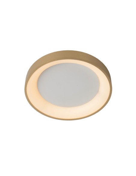 Plafonnier Diam. 28 cm LED Dim. 1x20W 2700K Or Mat - Lucide - Vidal
