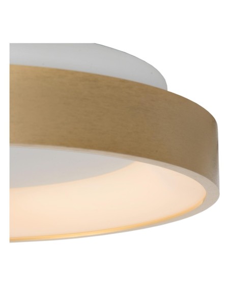 Plafonnier Diam. 28 cm LED Dim. 1x20W 2700K Or Mat - Lucide - Vidal