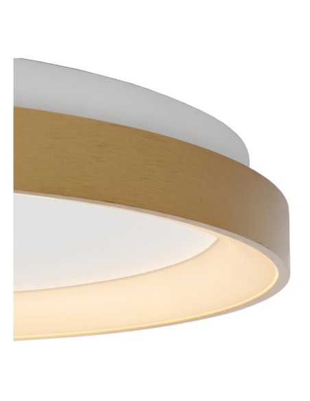 Plafonnier Diam. 48 cm LED Dim. 1x38W 2700K Or Mat / Laiton - Lucide - Vidal