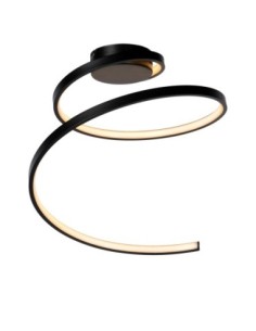 Plafonnier Diam. 46 cm LED 3 StepDim 1x24W 3000K Noir -Lucide - Maxence