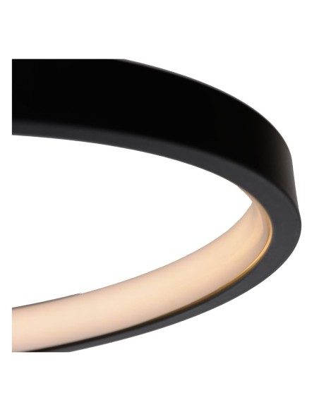 Plafonnier Diam. 46 cm LED 3 StepDim 1x24W 3000K Noir -Lucide - Maxence