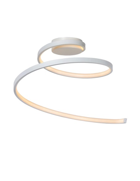 Plafonnier Diam. 46 cm LED 3 StepDim 1x24W 3000K Blanc- Lucide - Maxence