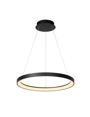 Suspension Diam. 58 cm LED Dim. 1x48W 2700K Noir - Lucide - Vidal