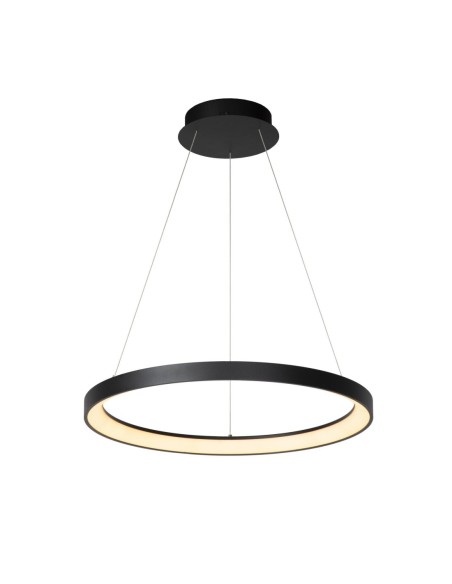 Suspension Diam. 58 cm LED Dim. 1x48W 2700K Noir - Lucide - Vidal