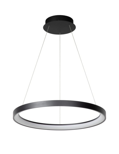 Suspension Diam. 58 cm LED Dim. 1x48W 2700K Noir - Lucide - Vidal