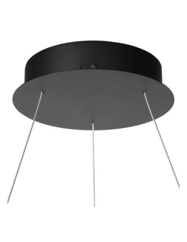 Lucide VIDAL Suspension Diam. 58 cm LED Dim. 1x48W 2700K Noir | Deko Light
