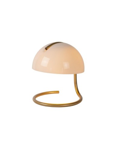 Lampe de table Diam. 23,5 cm 1xE27 40W Blanc - Lucide- Cato