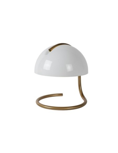 Lampe de table Diam. 23,5 cm 1xE27 40W Blanc - Lucide- Cato