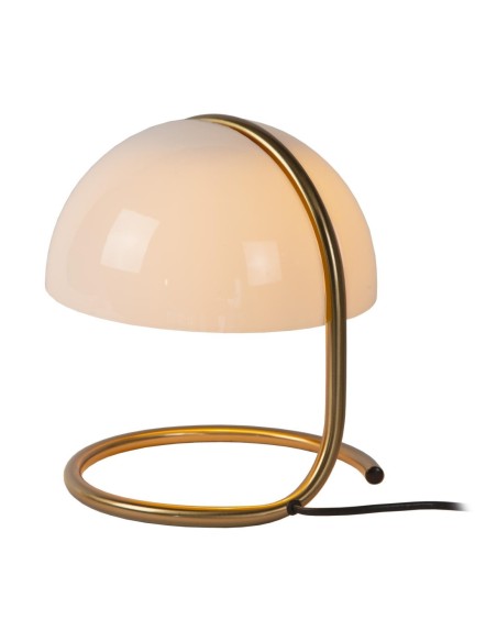 Lampe de table Diam. 23,5 cm 1xE27 40W Blanc - Lucide- Cato