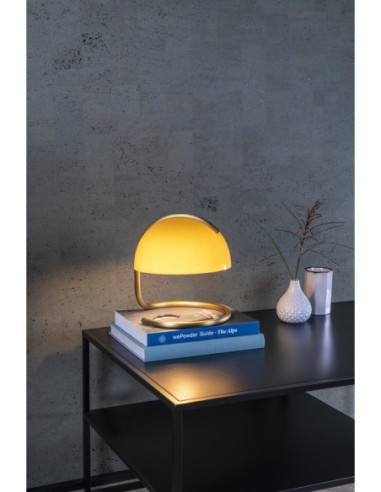 Lampe de table Diam. 23,5 cm 1xE27 40W Orange - Lucide - Cato