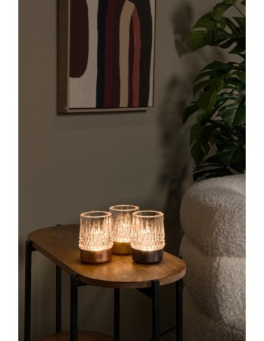 Lucide - Lily - Lampes de table autonomes  anthracite dimmables