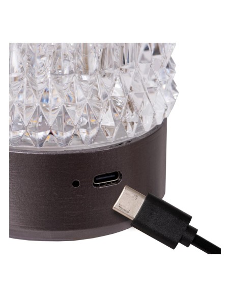 Lucide - Lily - Lampes de table autonomes  anthracite rechargeables USB