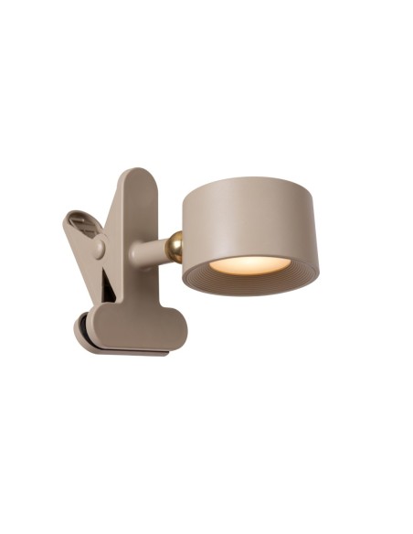Lucide -  Jolan - Lampe Led polyvalente magnétique rechargeable taupe - fonction lampe à pince