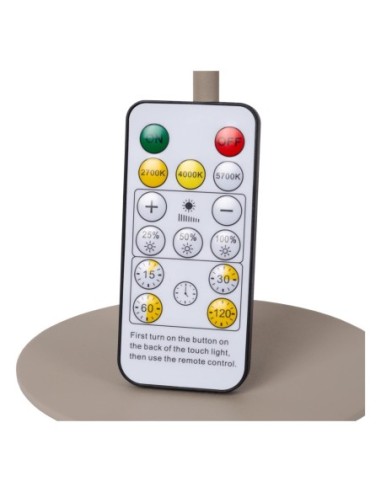 Accessoire Jolan de Lucide - Lampe Led polyvalente magnétique rechargeable taupe - télécommande