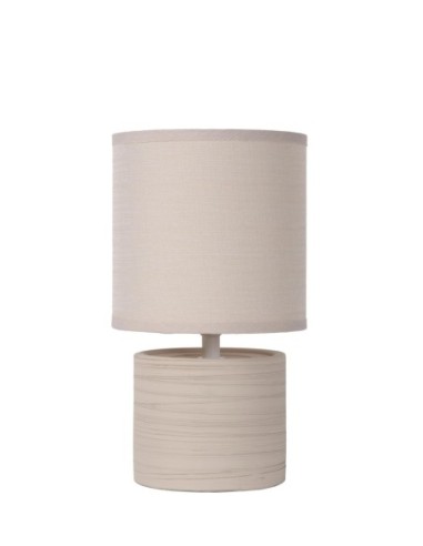 Lampe de table Diam. 14 cm 1xE14 40 W IP20 Crème - Lucide - Greasby
