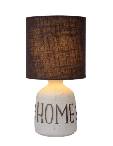 Lampe de table Diam. 16,5 cm 1xE14 40W IP20 Blanc - Lucide - Cosby