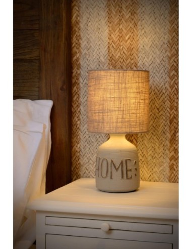 Lampe de table Diam. 16,5 cm 1xE14 40W IP20 Gris - Lucide - Cosby