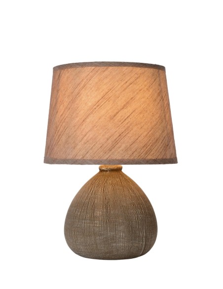 Lampe de table Diam. 18 cm 1xE14  taupe - Lucide - Ramzi