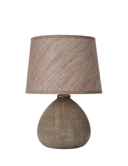 Lucide - Ramzi - Lampe de table Diam. 18 cm 1xE14  taupe