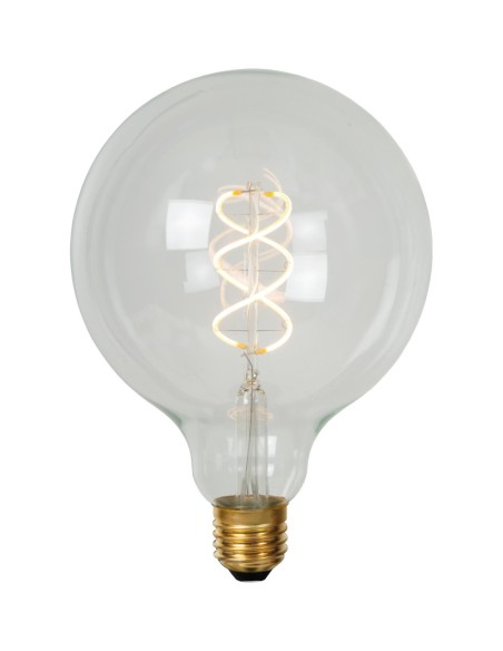 Ampoule filament Diam. 12,5 cm LED Dim. E27 1x4,9W 2700K Transparent -Lucide- G125