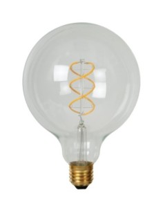 Ampoule filament Diam. 12,5 cm LED Dim. E27 1x4,9W 2700K Transparent -Lucide- G125 2