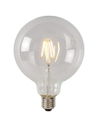 Ampoule filament Diam. 9,5 cm LED Dim. E27 1x7W 2700K Transparent - Lucide - G95 Class B