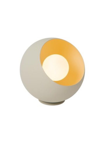 Lampe de table forme boule beige clair culot E27 - Lucide - Doredos