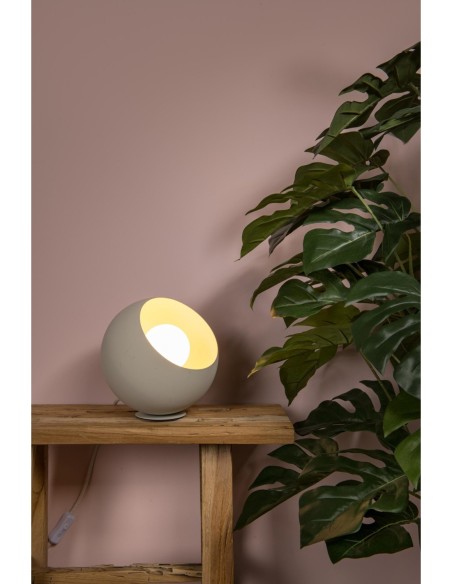 Doredos  - Lucide - Lampe de table forme boule beige clair culot E27