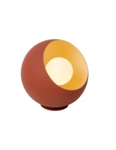 Lampe de table forme boule terracotta culot E27 - Lucide - Doredos