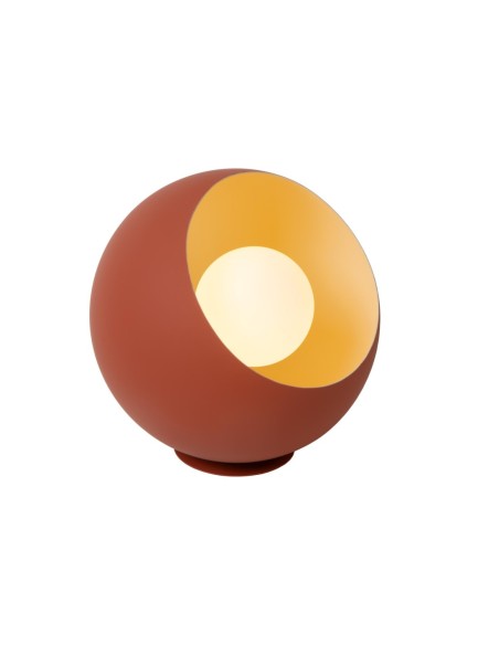 Lampe de table forme boule terracotta culot E27 - Lucide - Doredos
