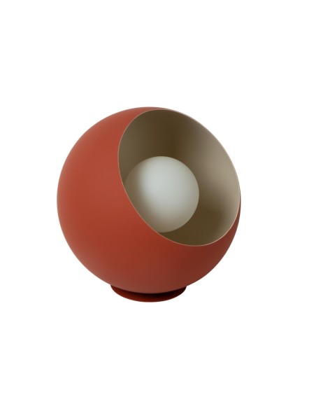 Lucide - Doredos - Lampe de table forme boule terracotta culot E27