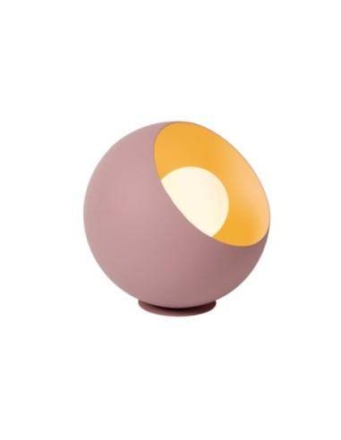 Lampe de table forme boule rose doux culot E27 - Lucide - Doredos