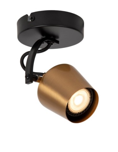 Plafonnier Diam. 10,5 cm 1xGU10 8 W Or Mat / Laiton - Lucide - Emile