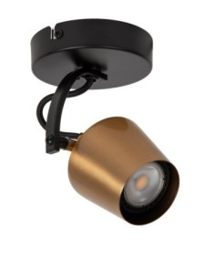 Plafonnier Diam. 10,5 cm 1xGU10 8 W Or Mat / Laiton - Lucide - Emile 2