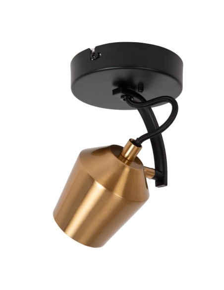 Plafonnier Diam. 10,5 cm 1xGU10 8 W Or Mat / Laiton - Lucide - Emile