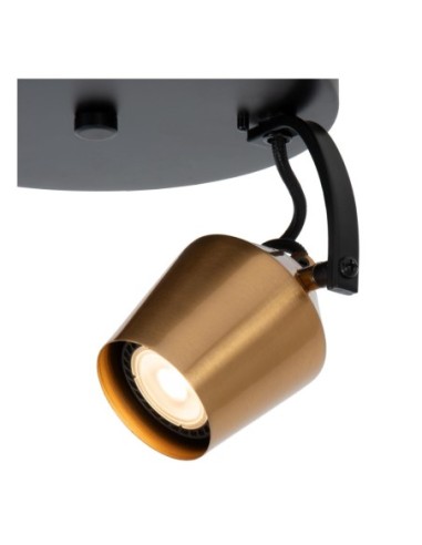 Plafonnier  Diam. 20 cm 2xGU10 8 W Or Mat / Laiton - Lucide - Emile