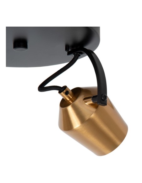 Plafonnier  Diam. 20 cm 2xGU10 8 W Or Mat / Laiton - Lucide - Emile