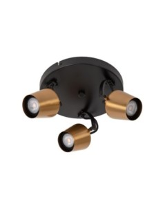 Plafonnier Led Diam. 23 cm 3xGU10 8W Or Mat / Laiton - Lucide - Emile 2