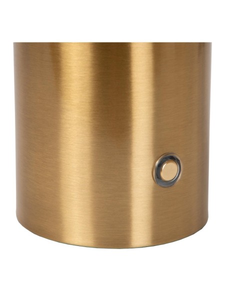 Lampe de table  Diam. 8 cm LED E27 1x1W 2700K Or Mat / Laiton - Lucide - Vivo