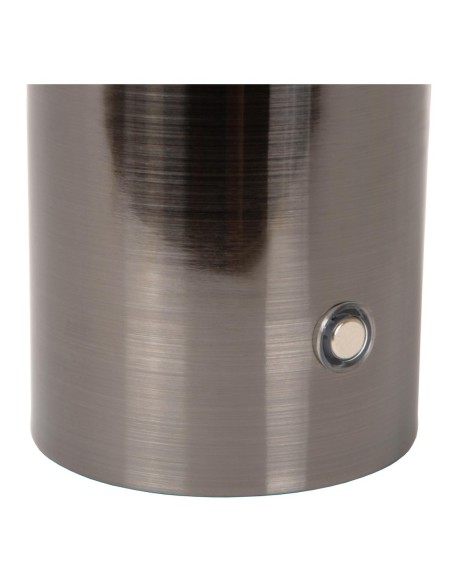 Lampe de table Diam. 8 cm LED Dim. E27 1x1W 2700K Gris - Lucide - Vivo