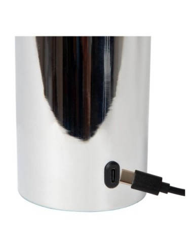 Lampe de table Diam. 8 cm LED Dim. E27 1x1W 2700K Chrome - Lucide - Vivo