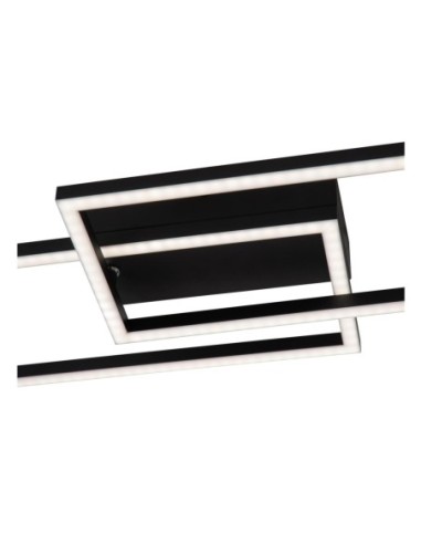 Plafonnier Led CCT 1x23W 2700K/4000K 1100 Lm Noir- Lucide - Arianne