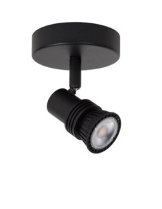 Plafonnier / Applique murale 1xGU10 40 W Dimmable Noir - Lucide - Kianti 2