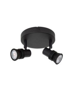 Plafonnier / Applique murale 2xGU10 40 W Dimmable Noir - Lucide - Kianti 2
