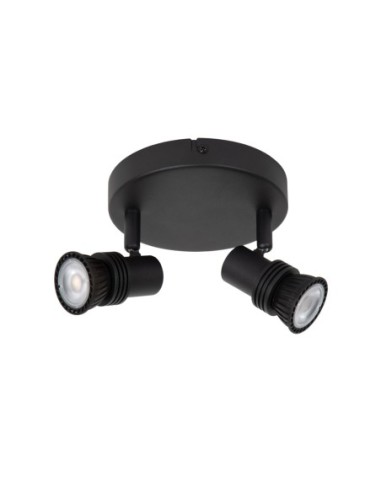 Lucide - Kianti - Plafonnier / Applique murale 2xGU10 40 W Dimmable Noir