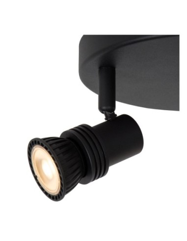 Kianti  de Lucide - Plafonnier / Applique murale 3xGU10 40 W Noir  - 3 sources lumineuses orientables