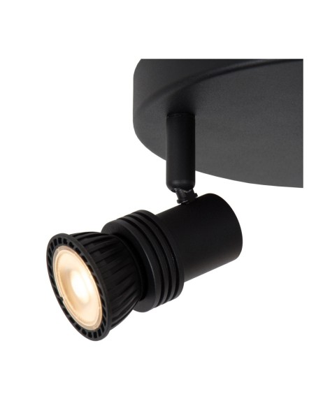 Kianti  de Lucide - Plafonnier / Applique murale 3xGU10 40 W Noir  - 3 sources lumineuses orientables