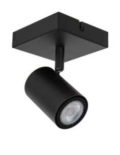 Plafonnier / Applique mural 1xGU10 40 W Dimmable Noir - Lucide - Amigo 2